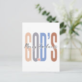 Gods barmhartigheid duurt voort, geloof in God, ve Briefkaart (Staand voorkant)