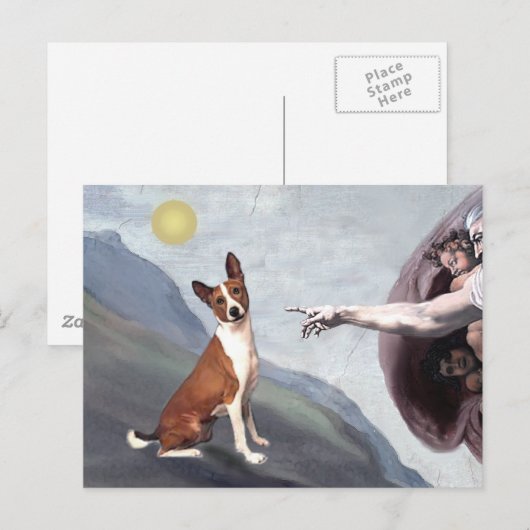 Gods Basenji Briefkaart (Voorkant / Achterkant)
