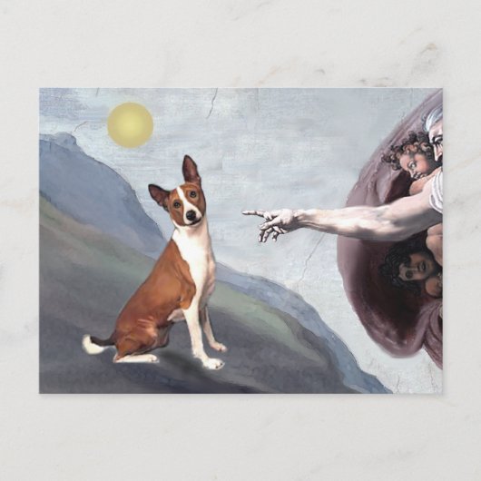 Gods Basenji Briefkaart (Voorkant)