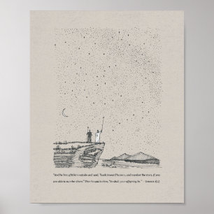 Gods belofte aan Abraham - Genesis 15:5 Poster