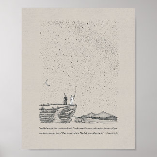 Gods belofte aan Abraham - Genesis 15:5 Poster