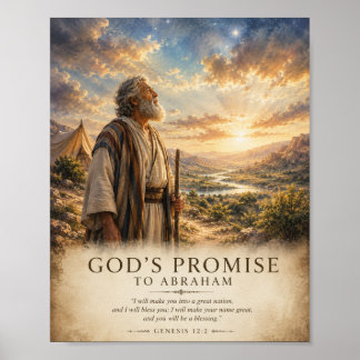 Gods Belofte aan Abraham Poster