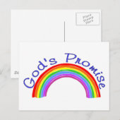 Gods belofte met regenboog Christelijk Briefkaart (Voorkant / Achterkant)