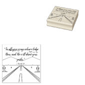 Gods belofte voor al uw behoeften (Spreuken 3:6) Rubberstempel (Gestempeld)