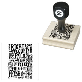 Gods Belofte voor elke Behoefte - Psalm 92:12-14 Rubberstempel