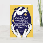 God's Belofte voor uw Elke Behoefte - Deut. 33.27  Bedankkaart (Voorkant)