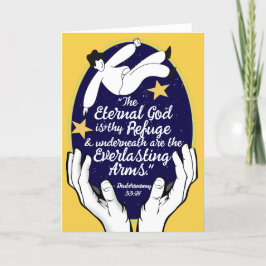 God's Belofte voor uw Elke Behoefte - Deut. 33.27 Bedankkaart