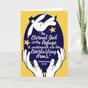 God's Belofte voor uw Elke Behoefte - Deut. 33.27  Bedankkaart