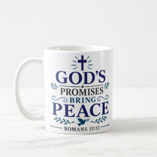 God's Beloften Brengen Vrede Ochtenddevotie Quote Koffiemok