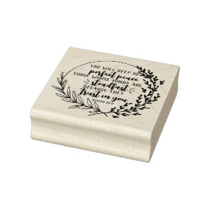 God's Beloften voor elke Behoefte - Jes. 26:3 Rubberstempel