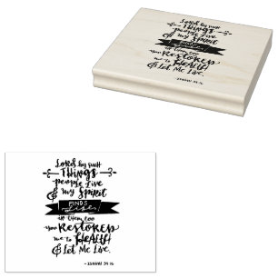 Gods Beloften voor elke Behoefte - Jes. 38:16 Rubberstempel