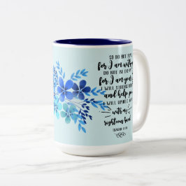 God's Beloften voor elke Behoefte - Jes. 41 Tweekleurige Koffiemok