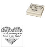 God's Beloften voor uw elke behoefte: Hij geeft om Rubberstempel (Gestempeld)