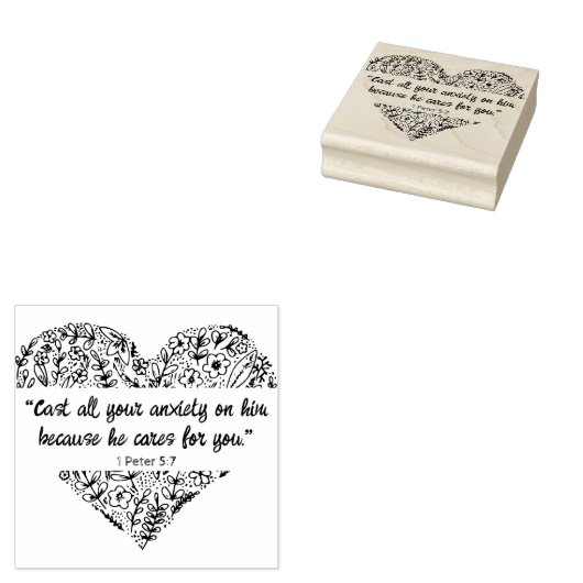 God's Beloften voor uw elke behoefte: Hij geeft om Rubberstempel (Gestempeld)