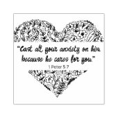 God's Beloften voor uw elke behoefte: Hij geeft om Rubberstempel (Afrduk)