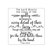 Gods beloften voor uw elke behoefte - Psalm 37:23- Rubberstempel (Afrduk)