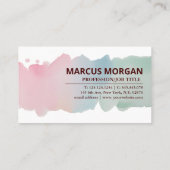 Gods beloften Waterverf Schrift - Mattheüs 6:34 Visitekaartje (Achterkant)