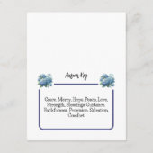 Gods beloften Woord Scramble Game Kaart (Achterkant)