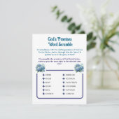 Gods beloften Woord Scramble Game Kaart (Staand voorkant)