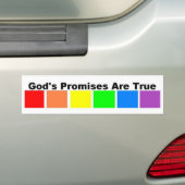 Gods beloften zijn waar bumpersticker (Op auto)