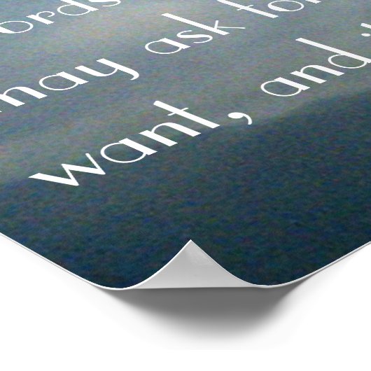 Gods beloftes bijbels poster (Hoek)