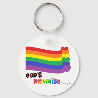 Gods beloofde regenboog sleutelhanger
