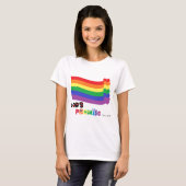 Gods beloofde regenboog t-shirt (Voorkant volledig)