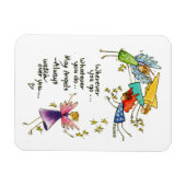 God's Berichten die over je gezegde kijken Magneet (Horizontaal)