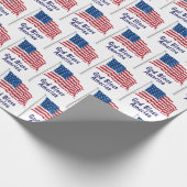 Gods Bless America Vlag Cadeaupapier (Hoek)