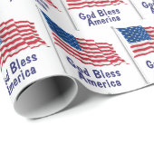 Gods Bless America Vlag Cadeaupapier (Rol Hoek)
