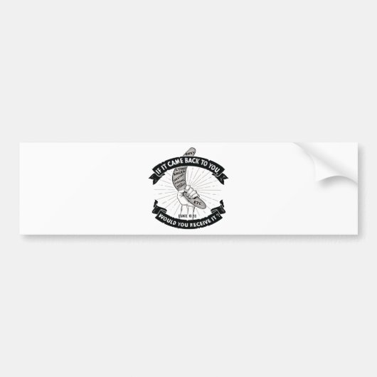 Gods Boemerang Bumpersticker (Voorkant)