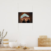 Gods Boots found in desert. Poster (Keuken)