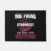 Gods bouwarbeiders Hilarious Professie Deurmat (Voorkant)