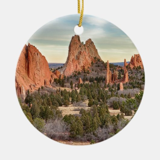 Gods Colorado Garden Keramisch Ornament (Voorkant)