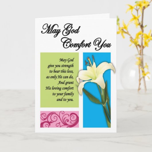 Gods Comfort Kaart (Gele Bloem)