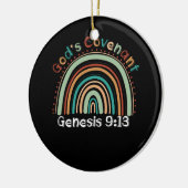 Gods Covenant Boho Rainbow Genesis 9 13 Christelij Keramisch Ornament (Links)
