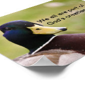 Gods Creation Duck Poster (Hoek)