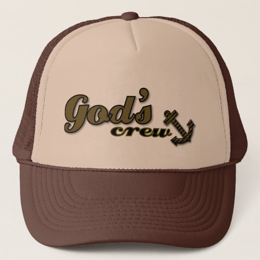 Gods Crew Christelijk pet/pet Trucker Pet (Voorkant)