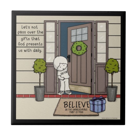 Gods dagelijkse gave tegeltje (Voorkant)