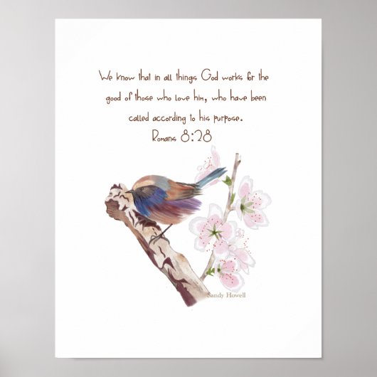 Gods doel Muur Print (Voorkant)