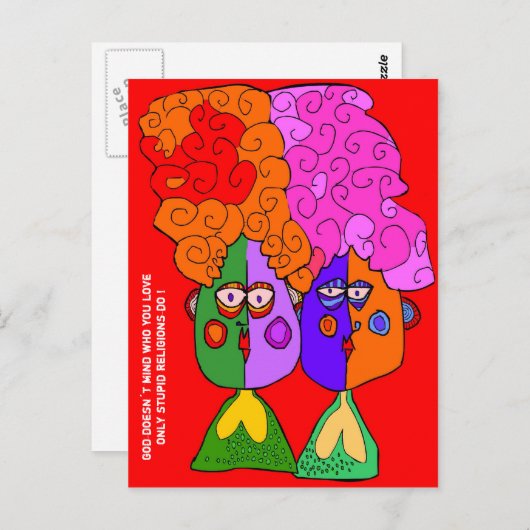 gods doesn´t mening… briefkaart (Voorkant / Achterkant)