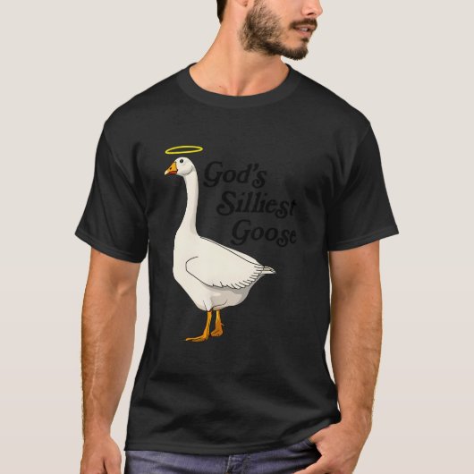 Gods domste gans grappige eend liefhebbers t-shirt (Voorkant)