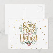 Gods eer in het hoogste Briefkaart (Voorkant / Achterkant)