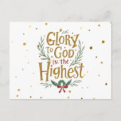 Gods eer in het hoogste Briefkaart (Voorkant)