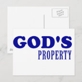 Gods eigendom briefkaart (Voorkant / Achterkant)