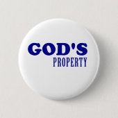 Gods eigendom ronde button 5,7 cm (Voorkant)