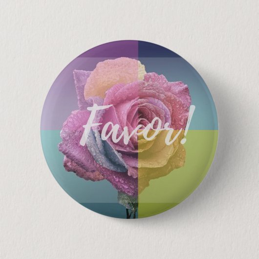Gods Favor Ronde Button 5,7 Cm (Voorkant)
