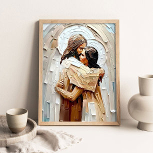Gods Fluistering, Christelijke Kunst, Digitale Jez Poster