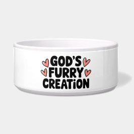 God's Furry Creatie Hondenschaal Voerbakje