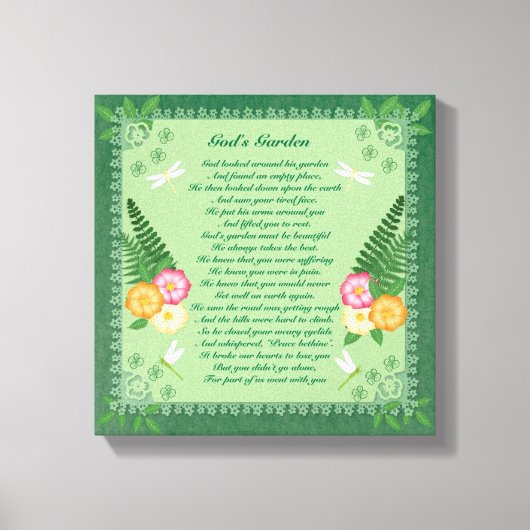 God's Garden Canvasprint Canvas Afdruk (Voorkant)